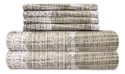 Juego De Sábanas Estampadas 4 Piezas Microfibra Individual