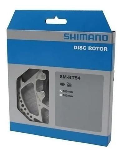 Disco Rotor Shimano Freio Bike Mtb Sm Rt54 160mm