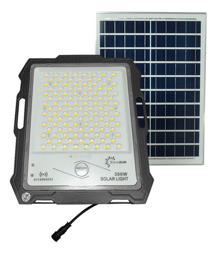 Proyector Led Solar Regulable 300w 4000k Impermeable