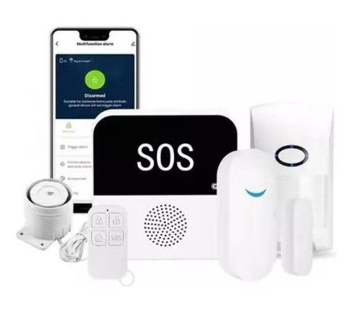 Alarma Casa Con Sensores Control Wifi Con App Tuya - Purare 