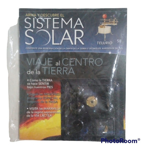 Fascículo + Pieza P/armar El Sistema Solar N° 58. Telurio.