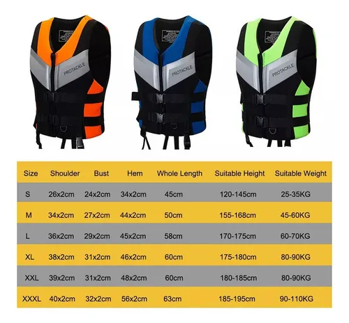 Chaleco Salvavidas De Neopreno Para Moto Acuática Homologado