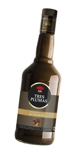 Licor De Choco-almendras Tres Plumas X 6 U. X 700ml Hot Sale