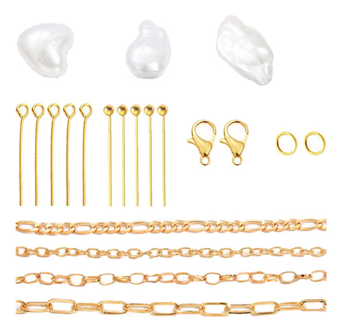 Perlas Barrocas Abs Hechas En Casa Con Agujero Conjunto 2