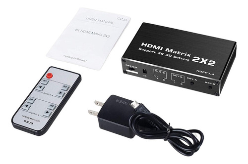 Hdmi Matrix Switch 4k 60hzdivisor Hdmi 2x24kx2k