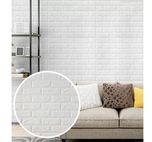 Paneles De Pared 3d 10 Uds Eps Con Diseño De Ladrillo Blanco con Ofertas en  Carrefour