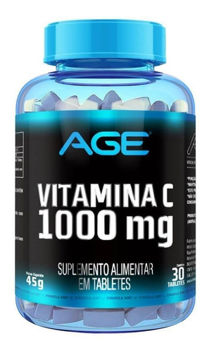 Vitamina C 30 Tabletes Age Sabor