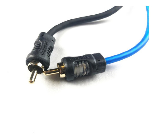 Imagen 2 de 3 de Cable De Audio Auxiliar 3 Metros Rca Carbon Audio