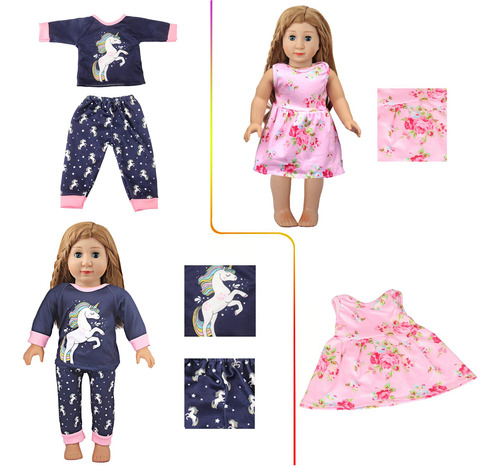 Ropa Y Accesorios Para Muñecas De 18 Pulgadas 5 Juegos 2 Zap