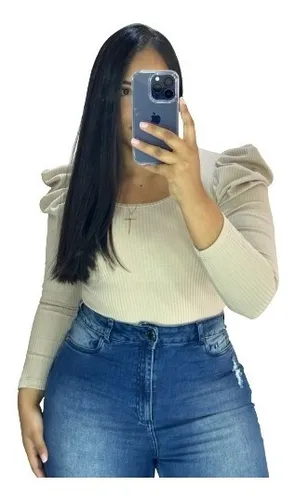Blusa manga larga bombacha sale