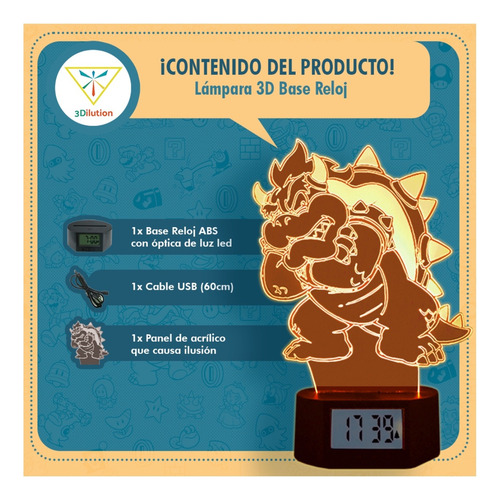 Lampara Usb Minion Pirata Base Reloj