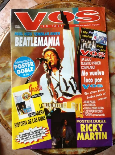 Revista Vos Año 93 - Gn'r- Paul Mccartney (Usado)