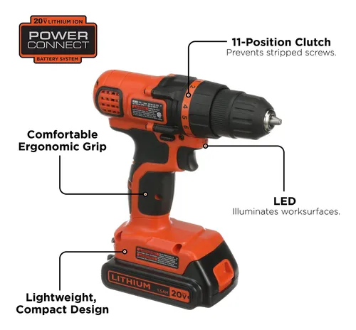 Kit De Herramientas Black+decker De 20 V Como Máximo, 68 Pie