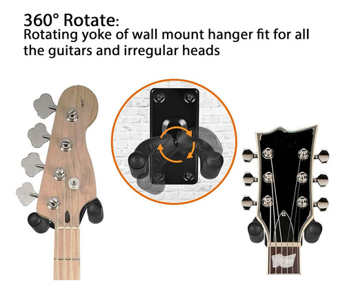Gancho De Parede Para Guitarra, Suporte De Parede, Gancho De
