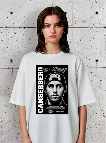 Remera Canserbero Art Rapero Personalizada Unisex Algodón