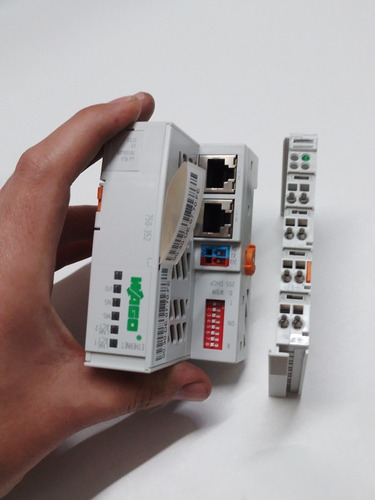 Fonte Alimentação E Acoplador Bus Wago 750-602/750-352 24vdc