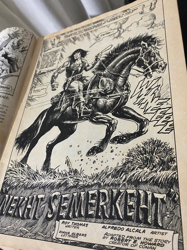 Revista Quadrinhos Conan O Bárbaro Inglês Hq Marvel Antigo (Usado)