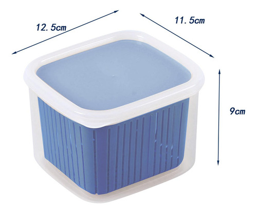 Organizador De Geladeira, Caixa De Armazenamento De Azul