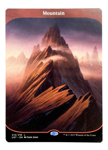 Mountain Full Art 215 - Carta Magic The Gathering Unstable