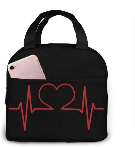 Heart Lunch Bag  Er Bag Mujer Tote Bag Lonchera Aislada...