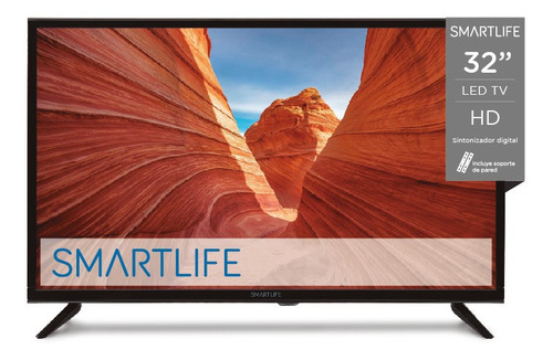 Tv Led Smartlife Sl-tv32ldb hd 32'' Con Soporte De Pared