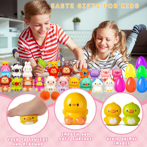 Huevos De Pascua Rellenos Con Juguetes De Animales Blandos P