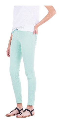 Imagen 2 de 3 de Pantalon Chupin De Gabardina Mujer - Colores - B A Jeans