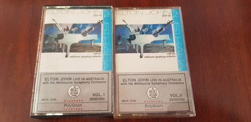 2 Casette Elthon John Live In Australia 2 Volumenes Remate