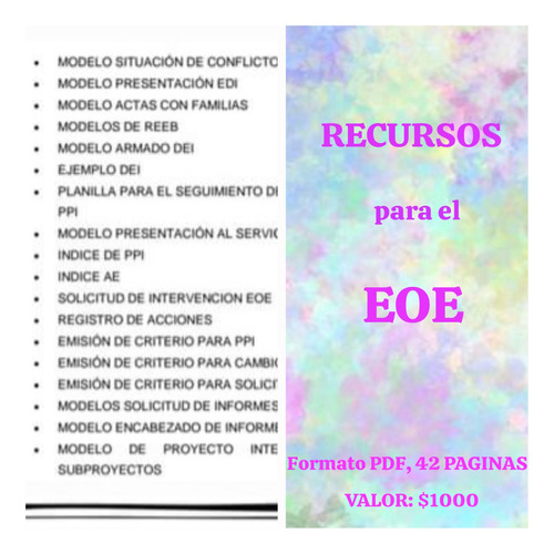 Recursos E Insumos Para El Eoe 