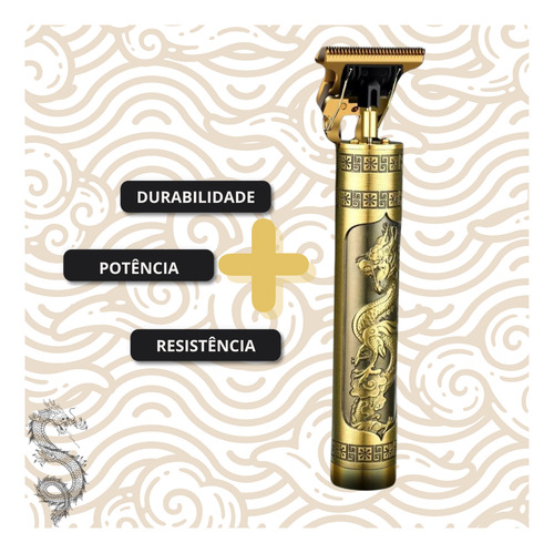 Maquininha Dragão De Cortar Cabelo Profissional Sem Fio
