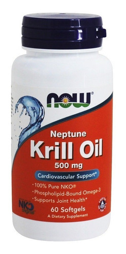 Now Aceite De Krill ( Now Krill Oil ) 500 Mg. 60 Caps