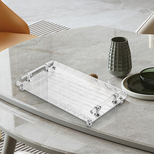 Bandeja Rectangular Para Servir, Bandeja De Rayas