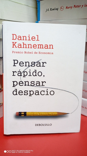 Pensar Rápido Pensar Despacio. Daniel Kahneman. Libro Físico