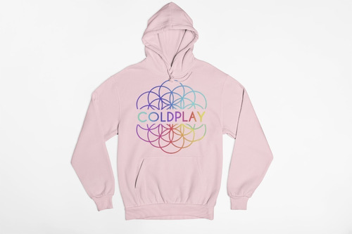 Poleron Coldplay Logo Color Musica Dama Caballero Estampado 