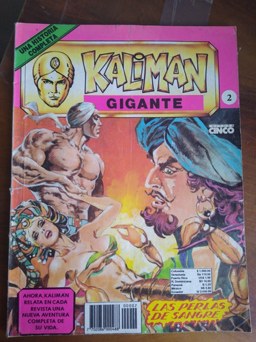 Kaliman Gigante No.2 Las Perlas De Sangre Editora Cinco 1993