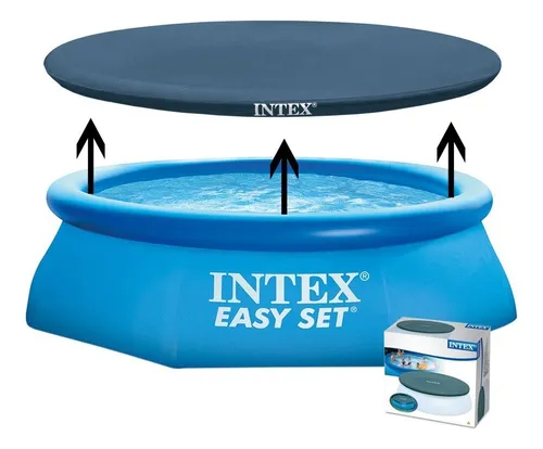 comprar Cobertor Pileta Inflable Easy Set Circular Intex 244 Cm Lona