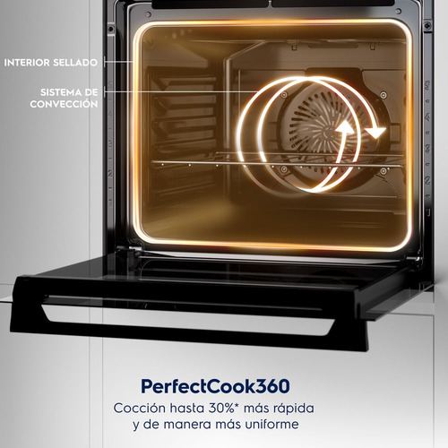 Horno Convección Negro Empotrable A Gas Electrolux 80l Effic