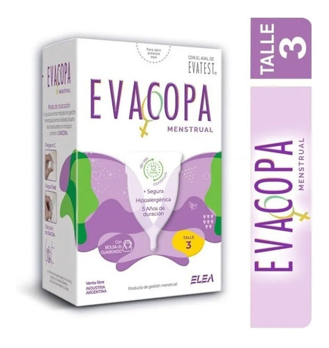 Eva Copa Copita Menstrual Silicona Reutilizable Ecológica