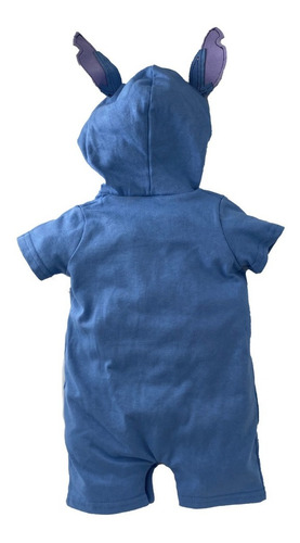 Pañalero Algodon Con Gorro Bordado Disney Stich