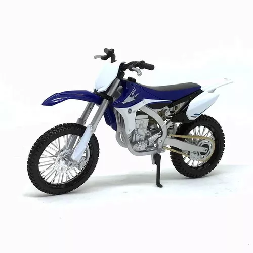 Miniatura Moto De Ferro Cross Trilha Yamaha Na Caixa 1:12