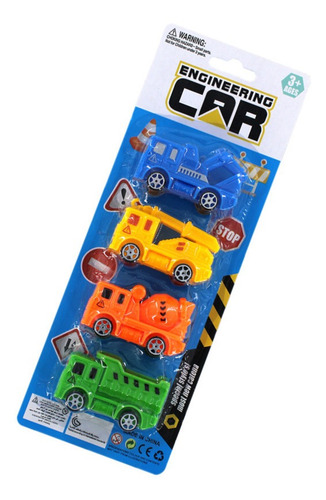 6 Sets Carritos Carga Camion De Volteo De Juguete