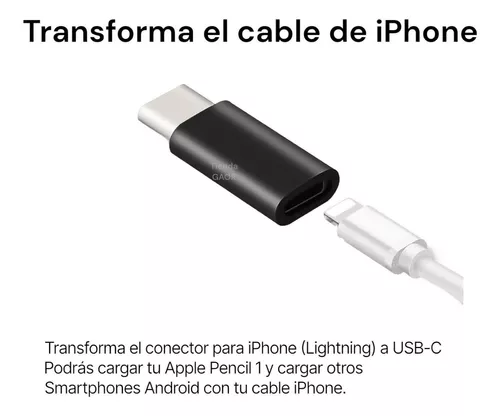 Adaptador Para Cable De iPhone AirPods A Usb Tipo C