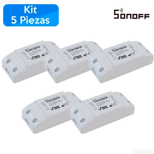 Mayoreo 5 Interruptor Sonoff Basic Wifi