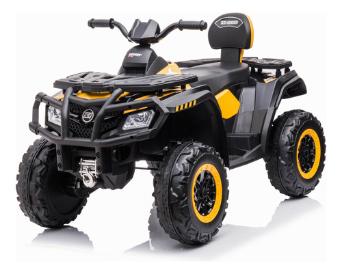 Quatriciclo A Bateria Atv T-speed 12 Volt Color Amarillo