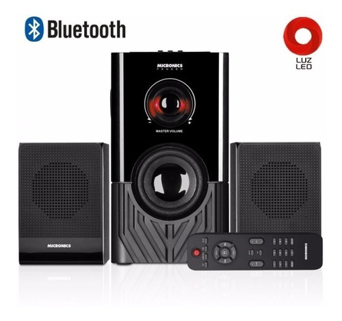 Sistema De Audio Micronics 2.1 60w Woofer Bluetooth Usb 6004