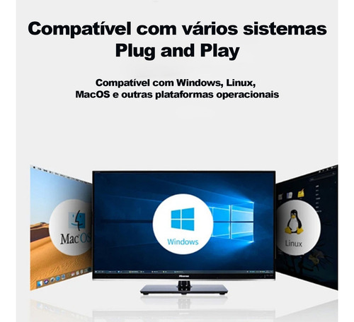 Adaptador Usb 3.0 Hub Tipo C 6 Em 1 Hdmi 4k Micro Sd Tf