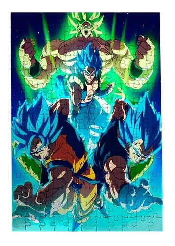 Super saiyan quebra-cabeças dragon ball puzzle 300/500/1000 peça