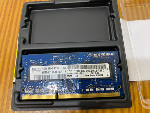 Memoria Ram 4gb Laptop Pc3l-12800s Ddr3 1600mhz Sodimm 1.35v