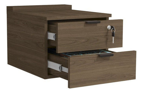 Gaveteiro De Mesa 2 Gavetas C/ Chave Kappesberg F199 Munique