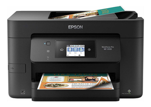 Impresora a color  multifunción Epson WorkForce Pro WF-3720 con wifi negra 110V/220V